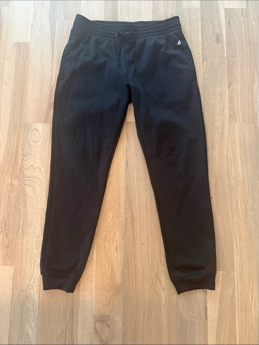 Women’s  Black Jogger Sweatpants with Elastic Waist